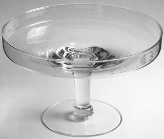 Princess House Crystal Heritage Round Compote   Height x Width   Gray Cut Floral