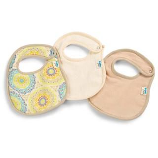 Born Free Medallion Muslin And Terry Bibs (pack Of 3)