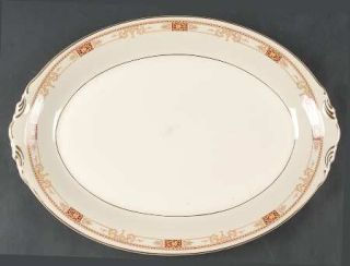 Syracuse Calhoun 16 Oval Serving Platter, Fine China Dinnerware   Old Ivory,Rus