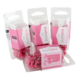 Acco Cork Board Pink Bulletin Push Pins (pack Of 300)