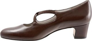 Womens Trotters Jamie   Mocha Low Heel Shoes