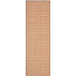 Poolside Terracotta/ Cream Indoor/ Outdoor Rug (2 X 37)