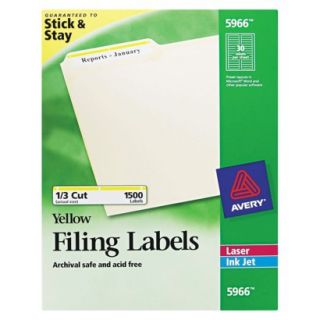Avery Self Adhesive Laser/Inkjet Filing Labels   1500 Per Box