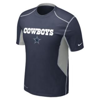 Nike Pro Combat Hypercool 2.0 Fitted Short Sleeve (NFL Dallas Cowboys) Mens Shi