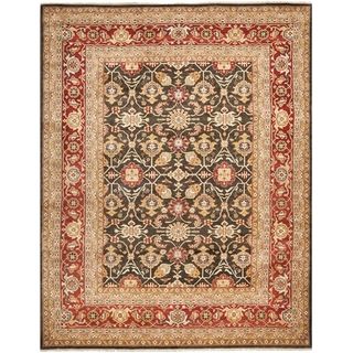 Safavieh Hand knotted Samarkand Green/ Red Wool Rug (9 X 12)