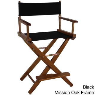 Extra wide Premium American Oak Counter height 24 inch Directors Chair