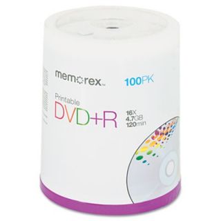 Memorex Inkjet Printable DVDR Discs