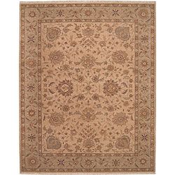Nourison Hand knotted Ancestry Beige Wool Rug (39 X 59)
