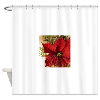  Poinsettia Flower Shower Curtain  Use code FREECART at Checkout