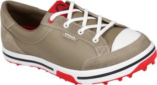 Womens Crocs Bradyn 2.0   Khaki/Red Lace Up Shoes