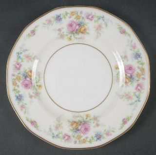 Haviland Chalfonte Salad Plate, Fine China Dinnerware   Theo,Multicolor Florals,