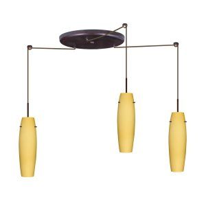 Besa Lighting BEL 3JW 4897VM BR Suzi Pendant