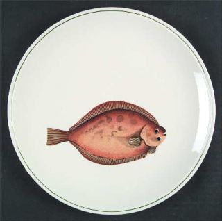 Villeroy & Boch Atlantic (Fish, No Flowers, Cream) Dinner Plate, Fine China Dinn