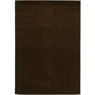 Vinyasa Halcyon Chocolate Textured Wool Rug (56 X 8)