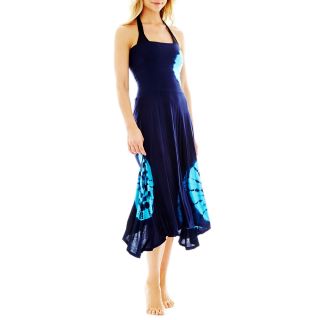 Raviya Tie Dyed Convertible Cover Up Skirt/Dress, Blue, Womens