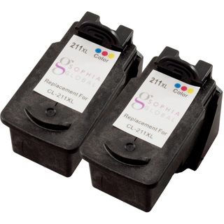 Sophia Global Remanufactured Color Ink Cartridge Replacement For Canon Cl 211xl (pack Of 2)