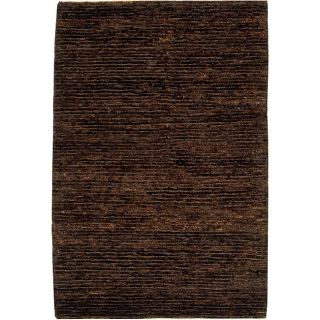 Hand knotted All natural Earth Brown Hemp Rug (4 X 6)