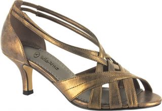 Womens Bella Vita Lattice II   Bronze Metallic Strappy Shoes