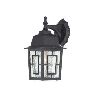 Nuvo Banyon 1 light Textured Black 12 inch Wall Sconce