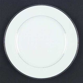 Harmony House China Silver Melody Dinner Plate, Fine China Dinnerware   White,Pl