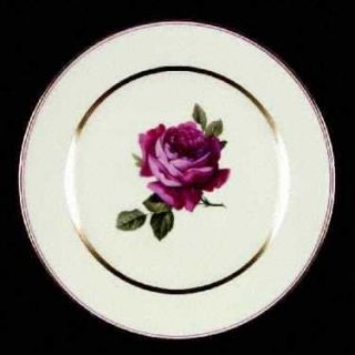 Thomas 07360 (Cream Background) Salad Plate, Fine China Dinnerware   Red Rose, P