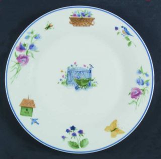 Pfaltzgraff Garden Gate 11 Round Platter/Chop Plate, Fine China Dinnerware   Pe