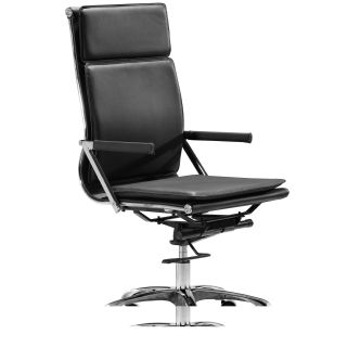 Zuo Lider Plus High Back Black Office Chair