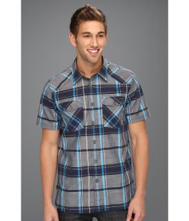 Oakley On The Trail Woven Mens Short Sleeve Button Up (Navy)