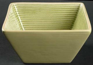 Baum Brothers Square Lines Lime Green Soup/Cereal Bowl, Fine China Dinnerware  