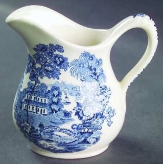 Royal Staffordshire Tonquin Blue Mini Creamer, Fine China Dinnerware   Blue Flor