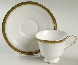 Wedgwood Chester Footed Demitasse Cup & Saucer Set, Fine China Dinnerware   Cont