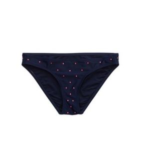 Royal Navy Aerie Dot Bikini Bottom, Womens XXS