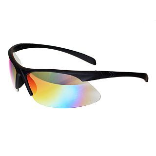 Xersion Sport Wrap Sunglasses, Blk/pur/mr, Mens