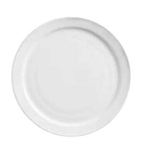 World Tableware 10.38 Plate   Narrow Rim, Porcelain, Bright White