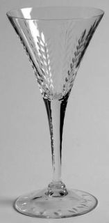 Cambridge Lexington (Cut, Stem #7966) Wine Glass   Stem #7966, Cut Plant Design