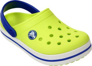 Childrens Crocs Crocband   Citrus/Sea Blue Casual Shoes