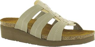 Womens Naot Brooke   Gold Sheen/Linen/Taupe Stretch Sandals