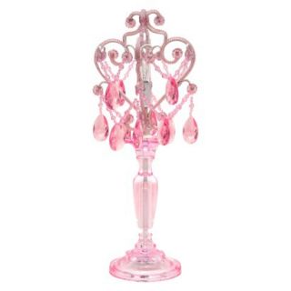 Chandelier Table Lamp   Pink