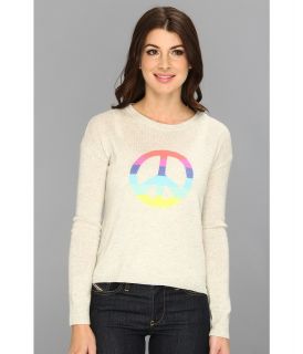 Autumn Cashmere Rainbow Peace Sweater Womens Clothing (Yellow)