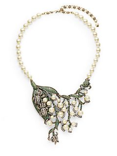 New Lily Of The Valley Necklace   Green Pearl