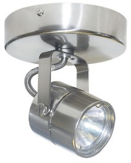 Elco Lighting ET1528W Track Lighting, Low Voltage Monopoint Cylinder Fixture White