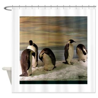  Penguins Shower Curtain  Use code FREECART at Checkout