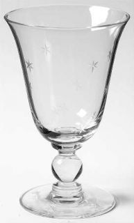 Imperial Glass Ohio Starlight Juice Glass   Stem 3400, Cut 108, Gray Cut Stars