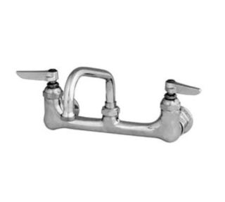 T&S Brass Sink Mixing Faucet, 8 in Centers, 6 in Swing Nozzle