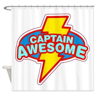  Captain Awesome Shower Curtain  Use code FREECART at Checkout