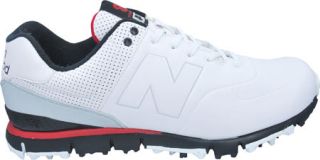 Mens New Balance NBG574   White/Red Lace Up Shoes