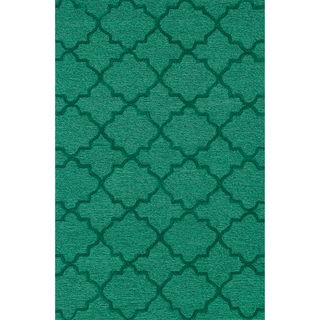 Hand Tufted Benson Green Rug (76x96)