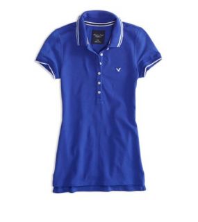 Electric Cobalt AEO Factory Tipped Polo, Womens L