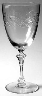 Tiffin Franciscan 17453 7 Water Goblet   Stem 17453,Cut Plant,No Trim
