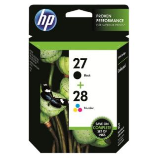HP 27/28 Combo Pack Printer Ink Cartridge   Multicolor (C9323FN#140)